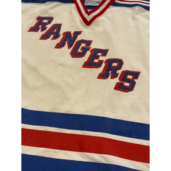 Rare Vintage 80's New York Rangers Barry Beck #5 Gerry Cosby NHL Jersey Small - Picture 5 of 7